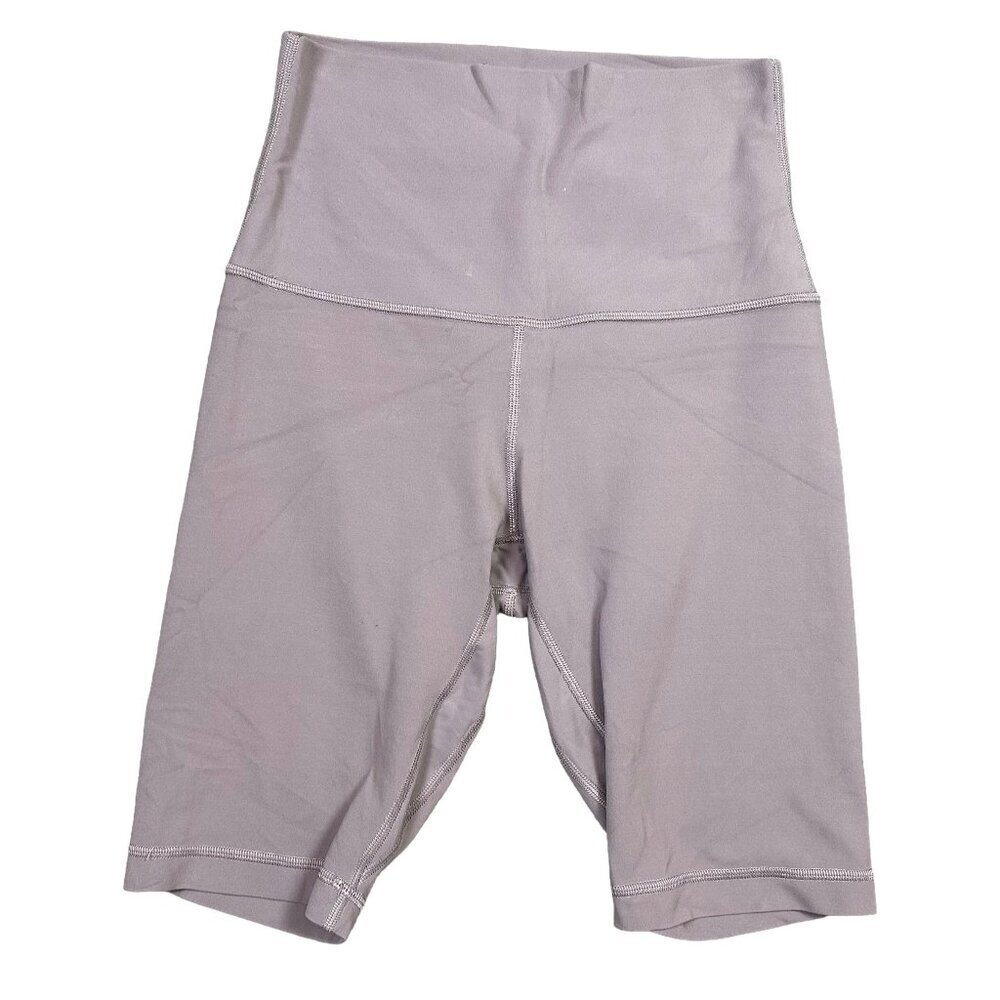 Lululemon Light Lavender Purple Women's Bike Shorts Long Cycling Summer Size 6